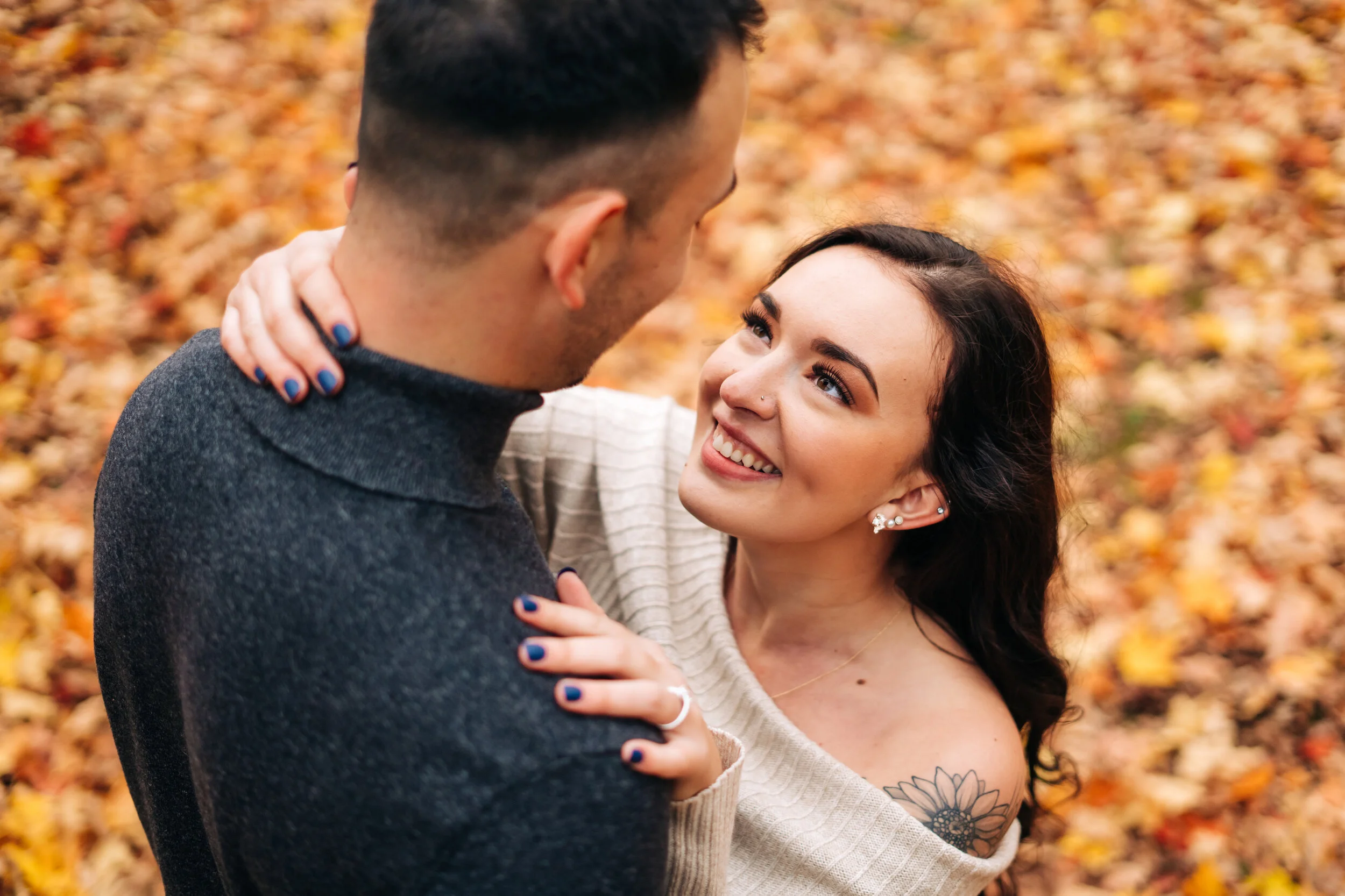  Seven Lakes State Park fall engagement photo session at Seven Lakes State Park in Holly by Pop Mod Photo photographers Ryan Garza and Courtney Simpson 