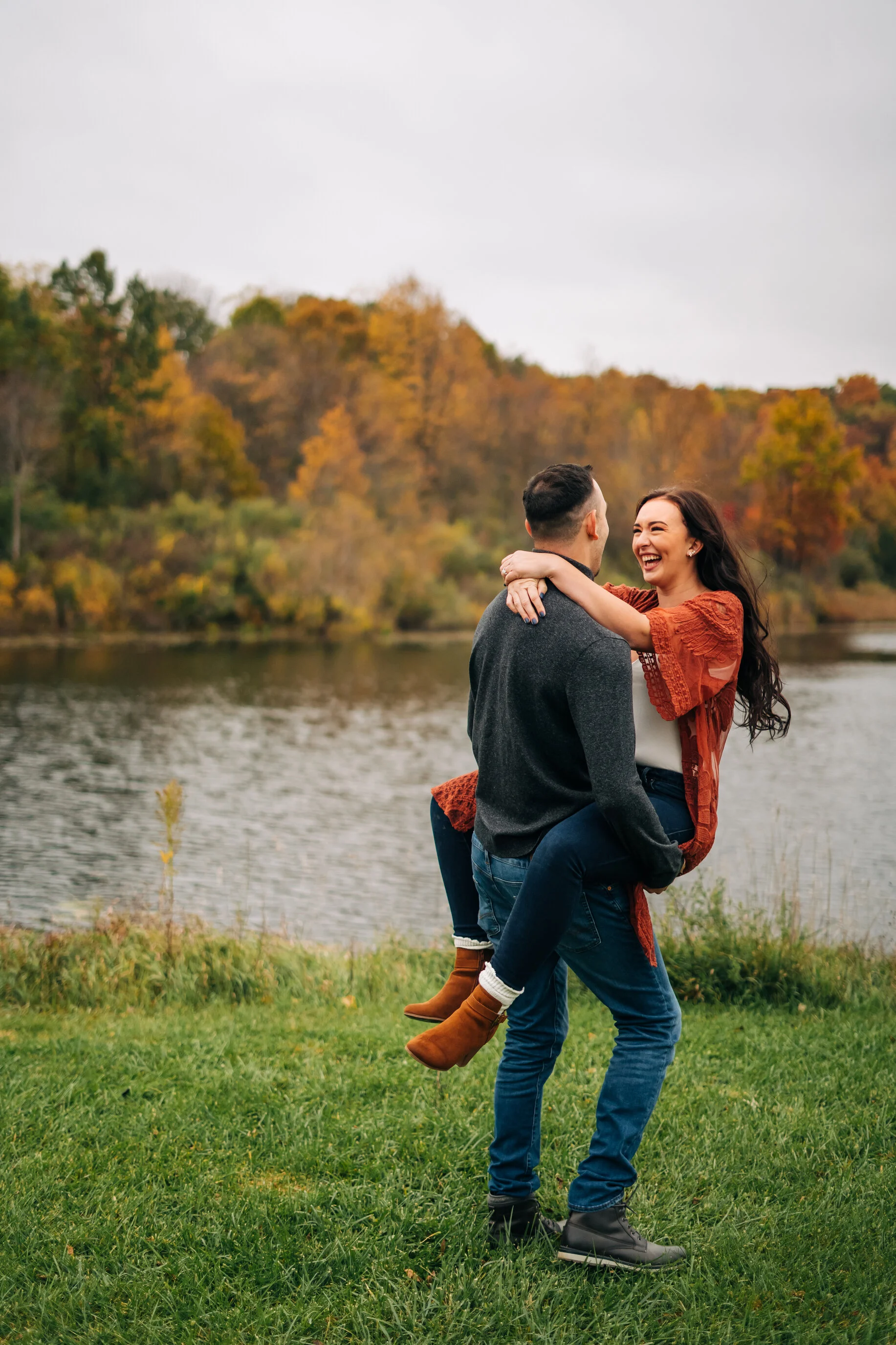  Seven Lakes State Park fall engagement photo session at Seven Lakes State Park in Holly by Pop Mod Photo photographers Ryan Garza and Courtney Simpson 