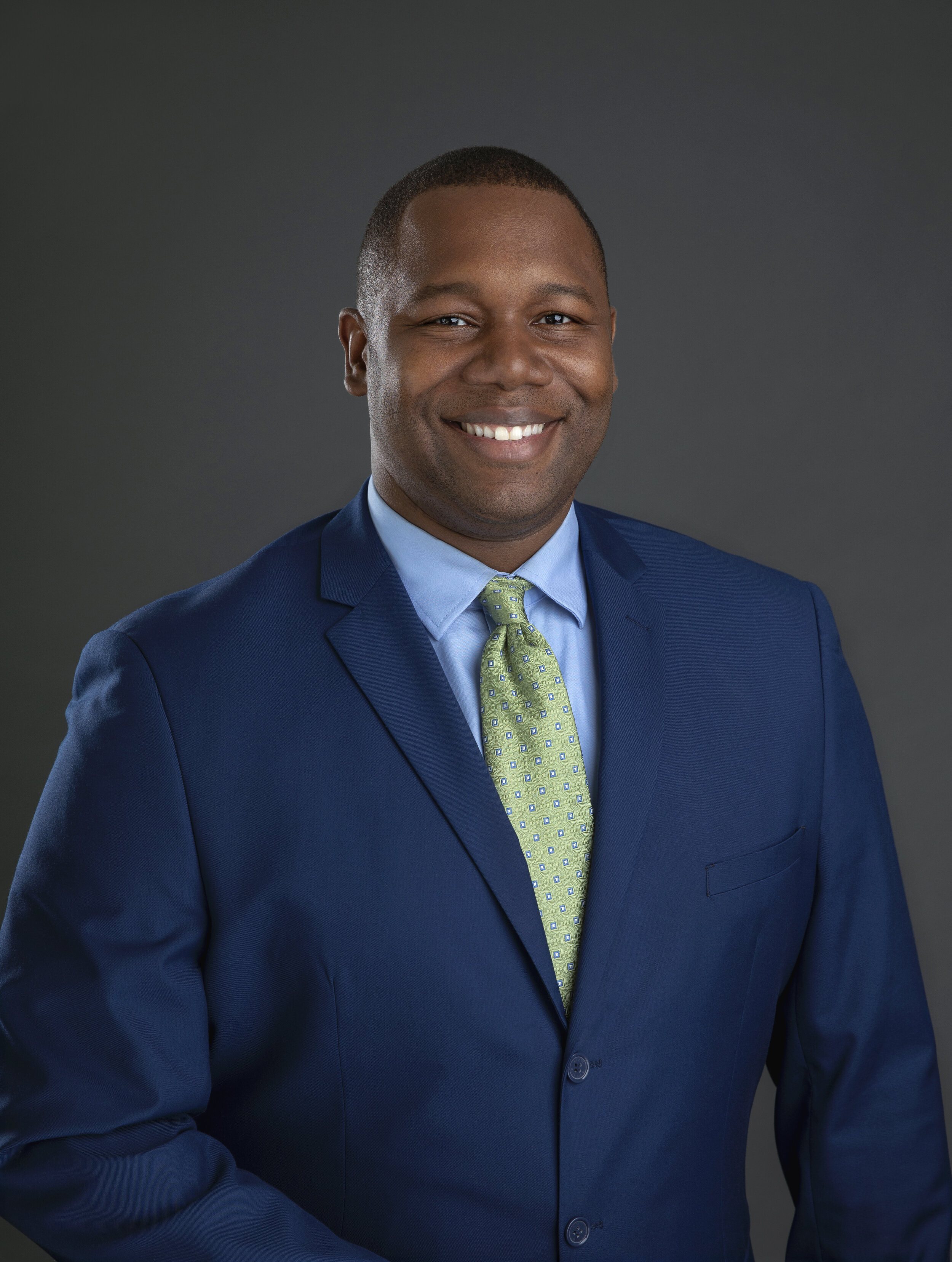  ABC 12 News Anchor Matt Franklin studio headshot session in downtown Flint by Pop Mod Photo photographers Ryan Garza and Courtney Simpson. 