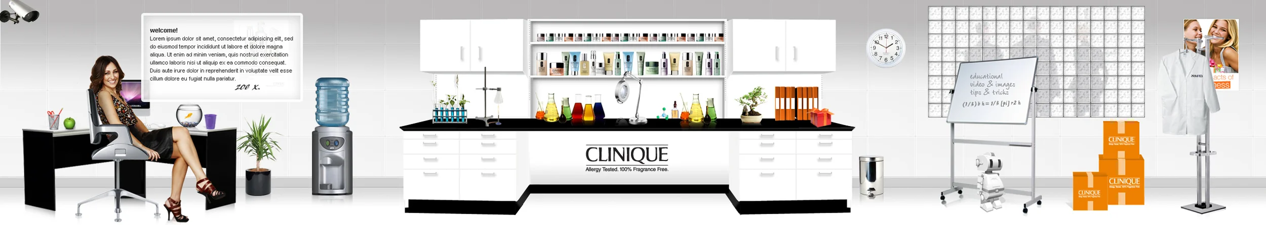 Clinique Laboratory interactive