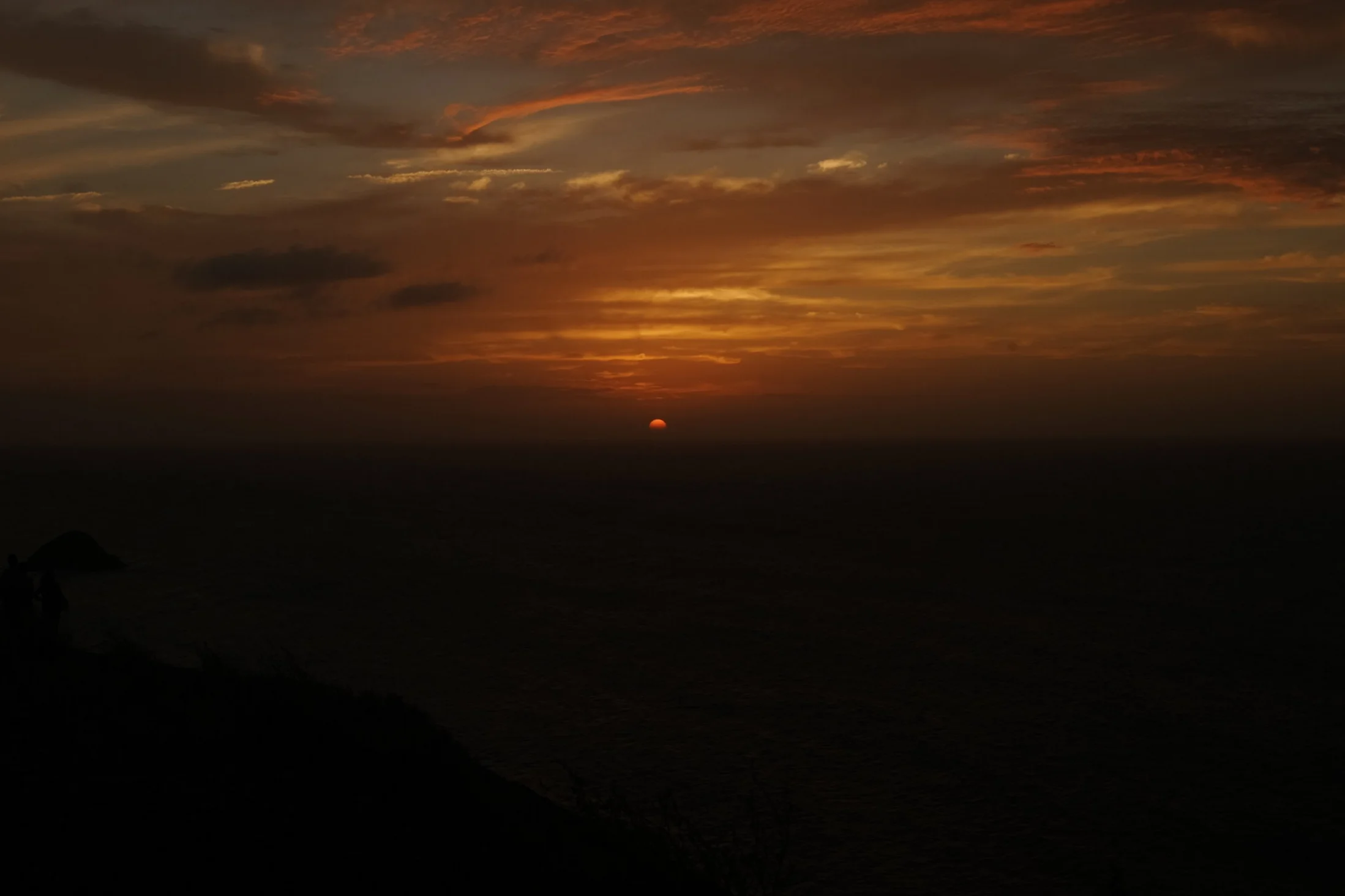 End of the world type sunset.