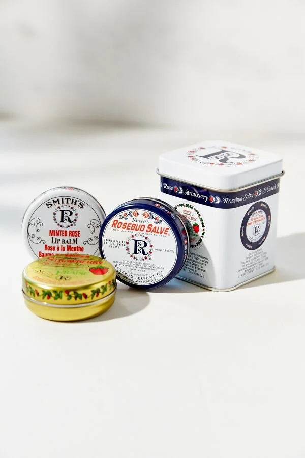 Holiday gift idea! Buy Smith's Rose Bud Tin Set for silky smooth hands and lips