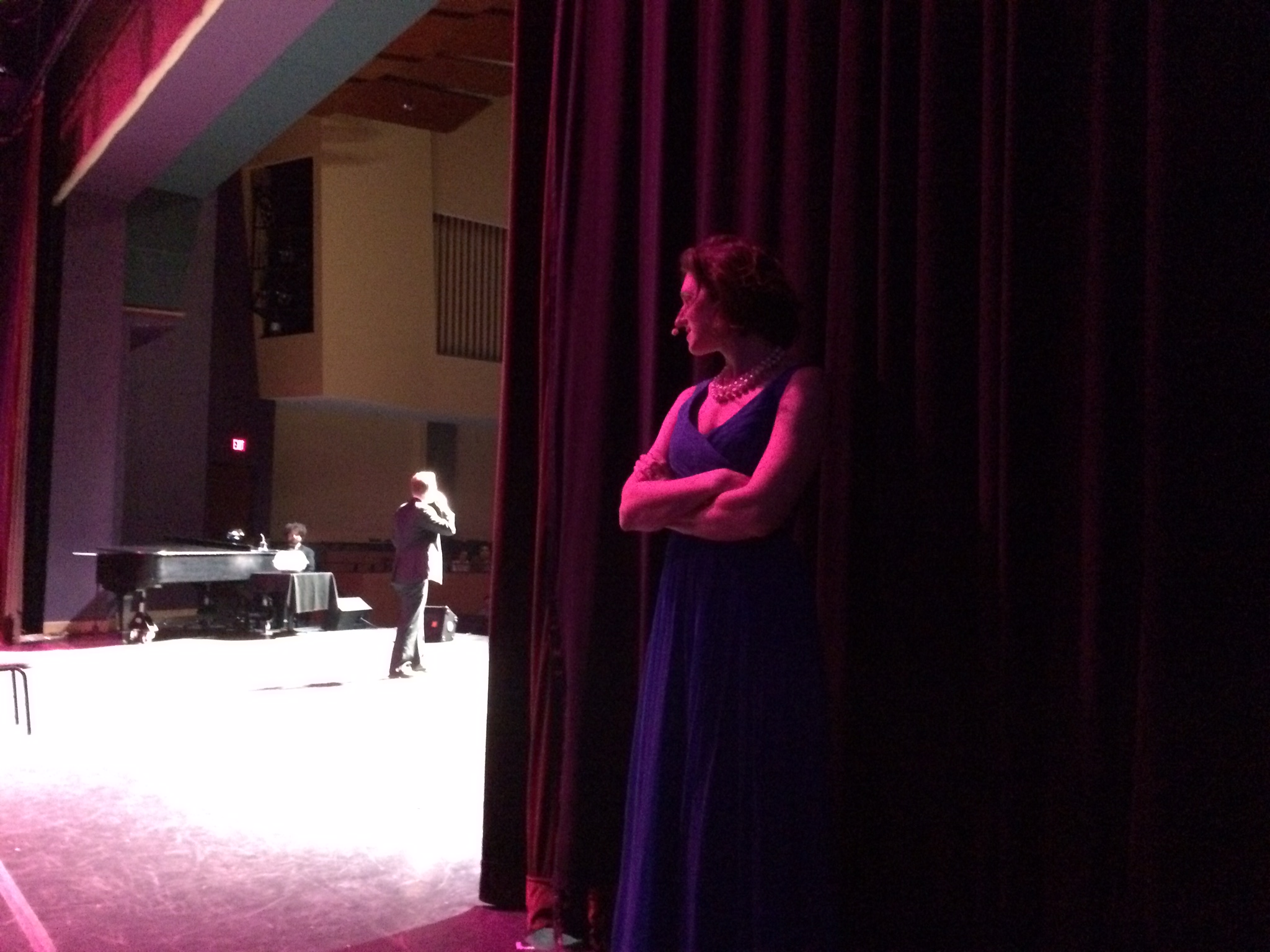 In the wings.