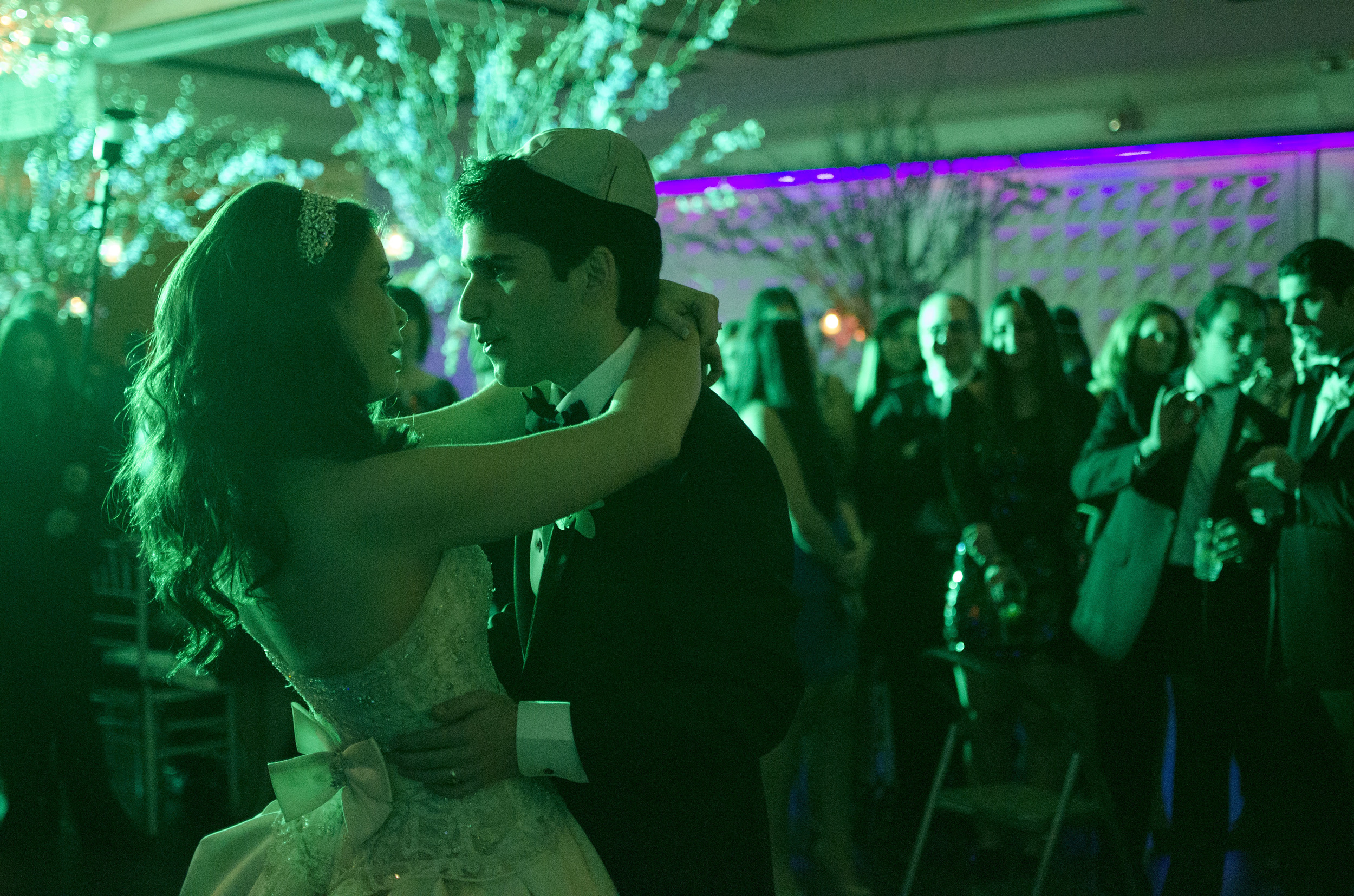  Steven Pahuskin and his new bride, Jaclyn share in their first dance as husband and wife.&nbsp; 