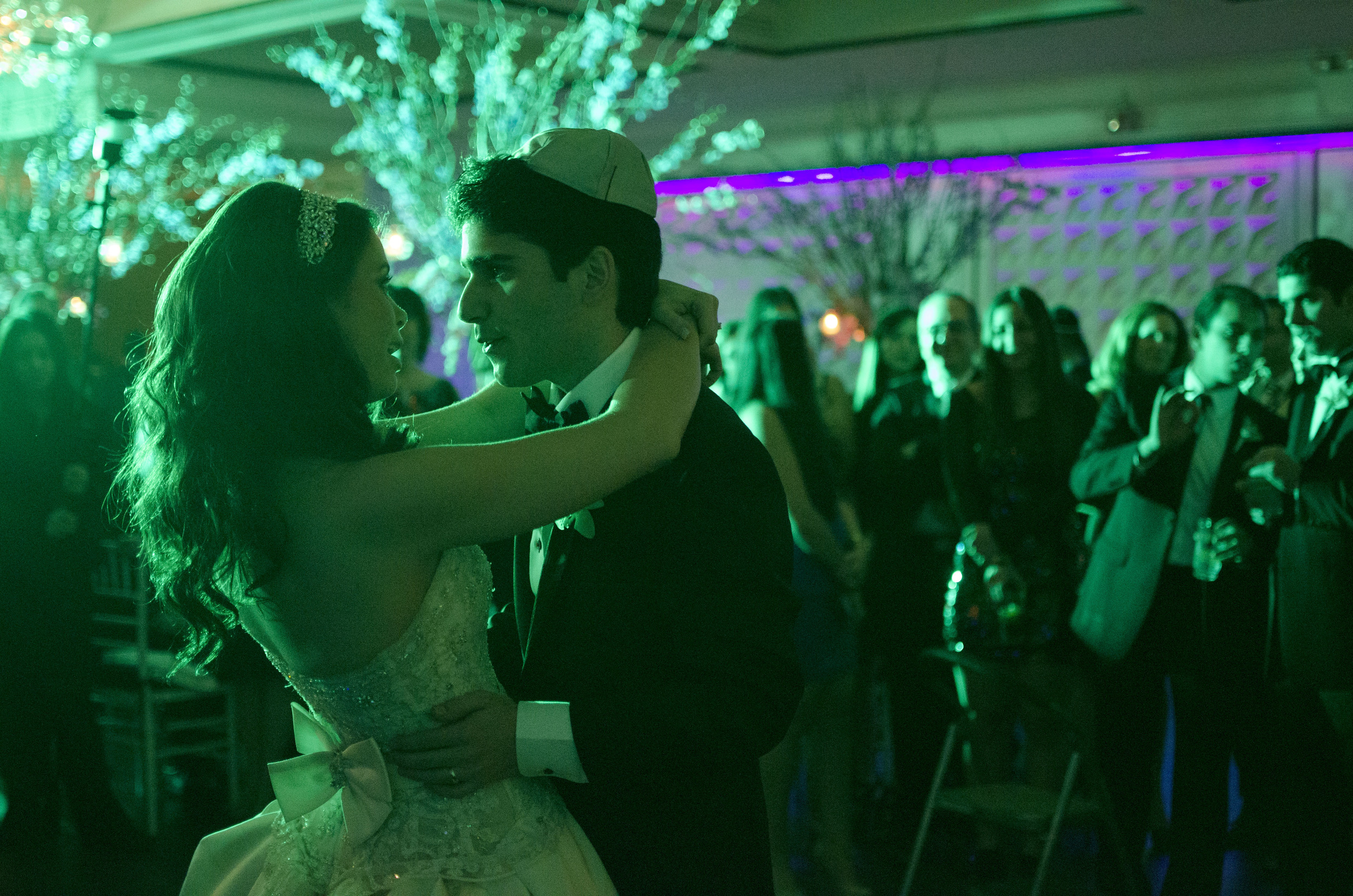 Steven Pahuskin and his new bride, Jaclyn share in their first dance as husband and wife. 