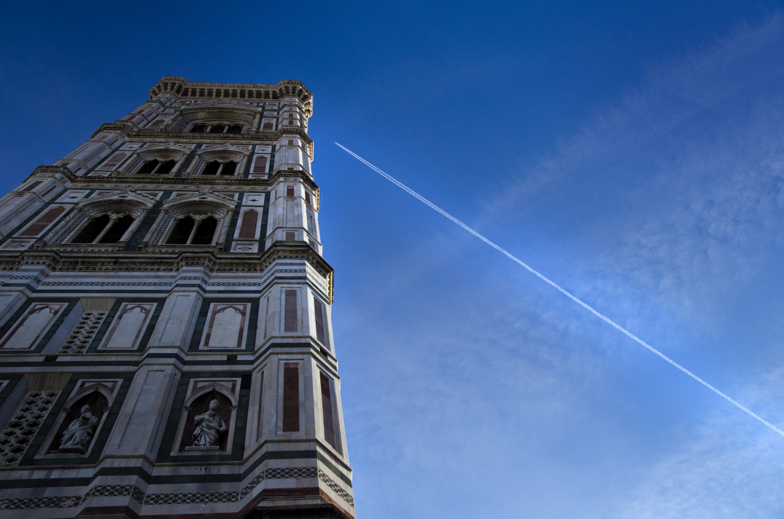  The clang of the bells of the Bell Tower of The Duomo in Florence, Italy boomed through the morning air on All Saint's Day on Sunday, November 2, 2014. 
