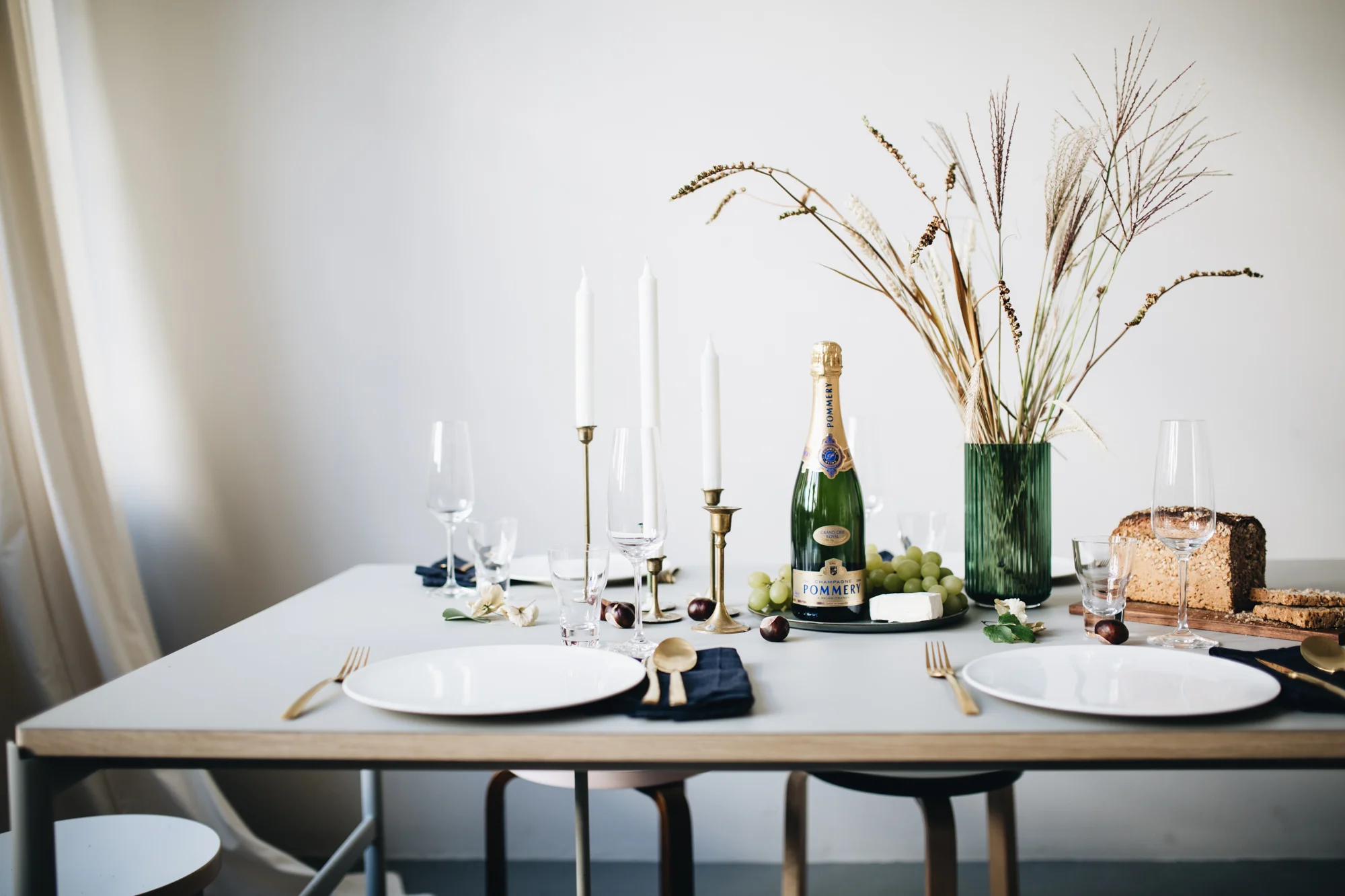 Pommery Erntedank Tablesetting Herz&Blut