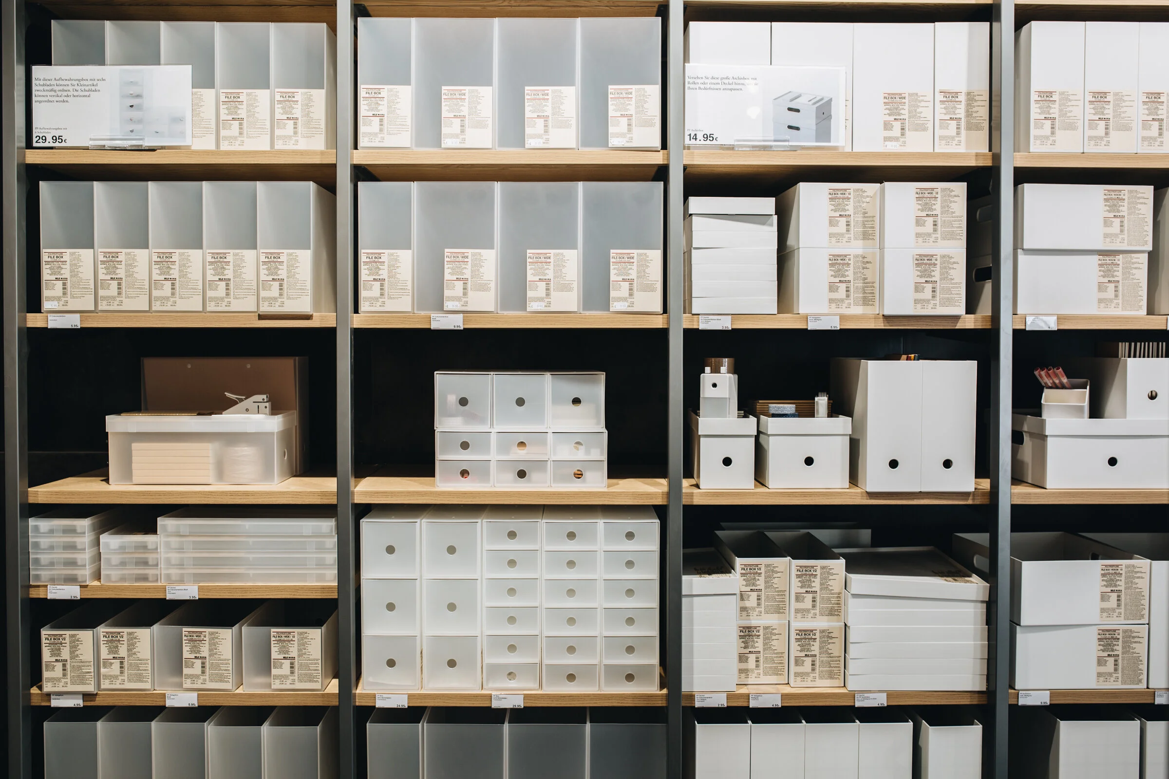 Alles geordnet? Viele Optionen mit der  PP-Aufbewahrung