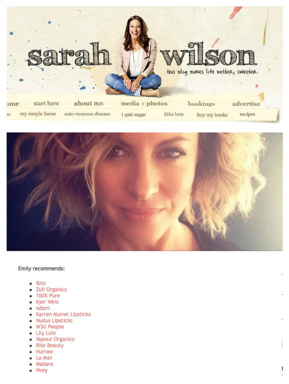 SARAH WILSON FEATURE