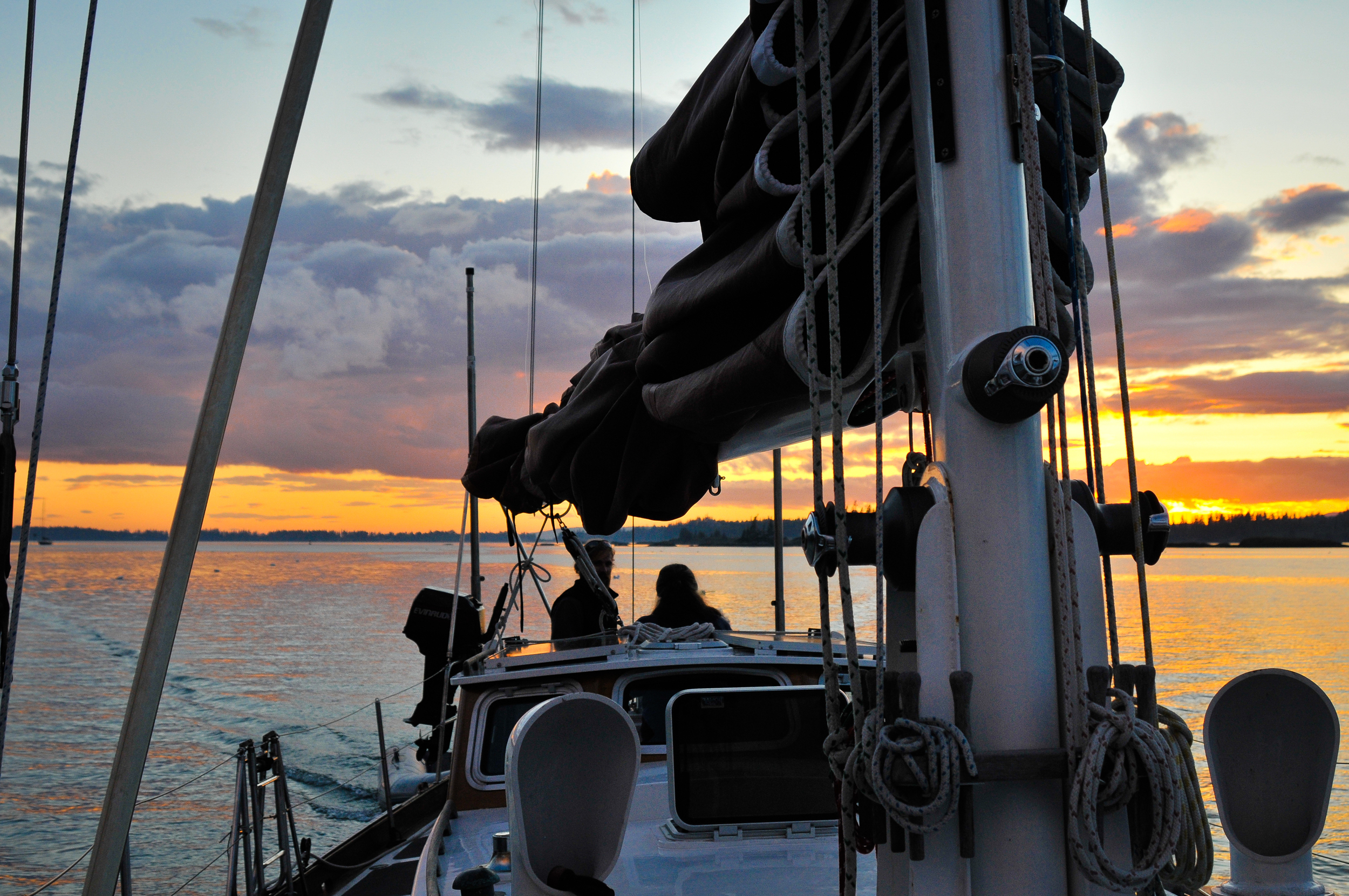 Sailing from Camden 