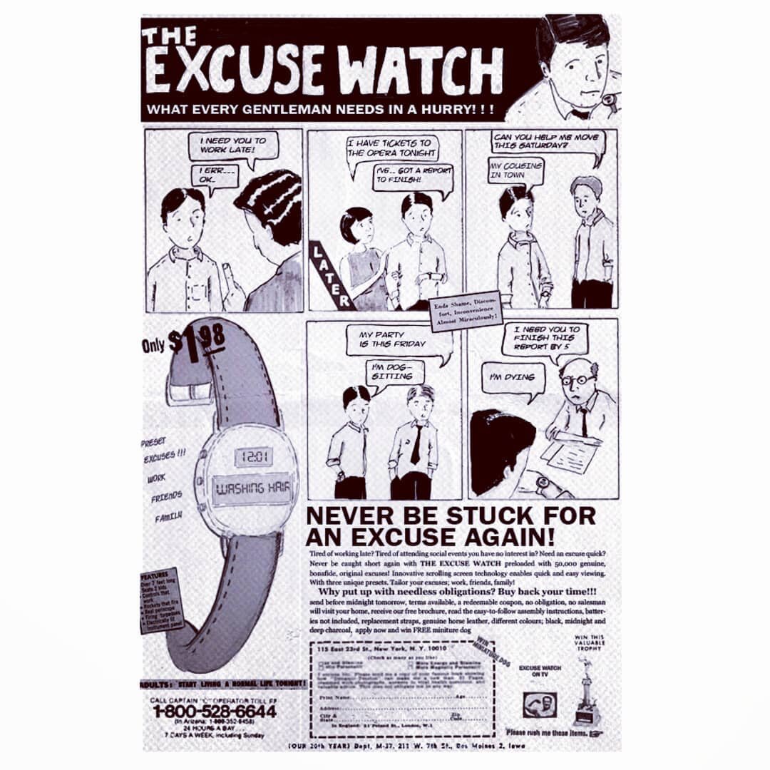 Excuse Watch #webcomics #comics #webcomic #comic #art #cartoon #illustration #drawing #comicstrip #funny #comicart #webtoon #lol #artist #doodle #instacomic #cartoons #digitalart #comix #sketch #cartoonist #humor #illustrator #webcomicseries #comicst