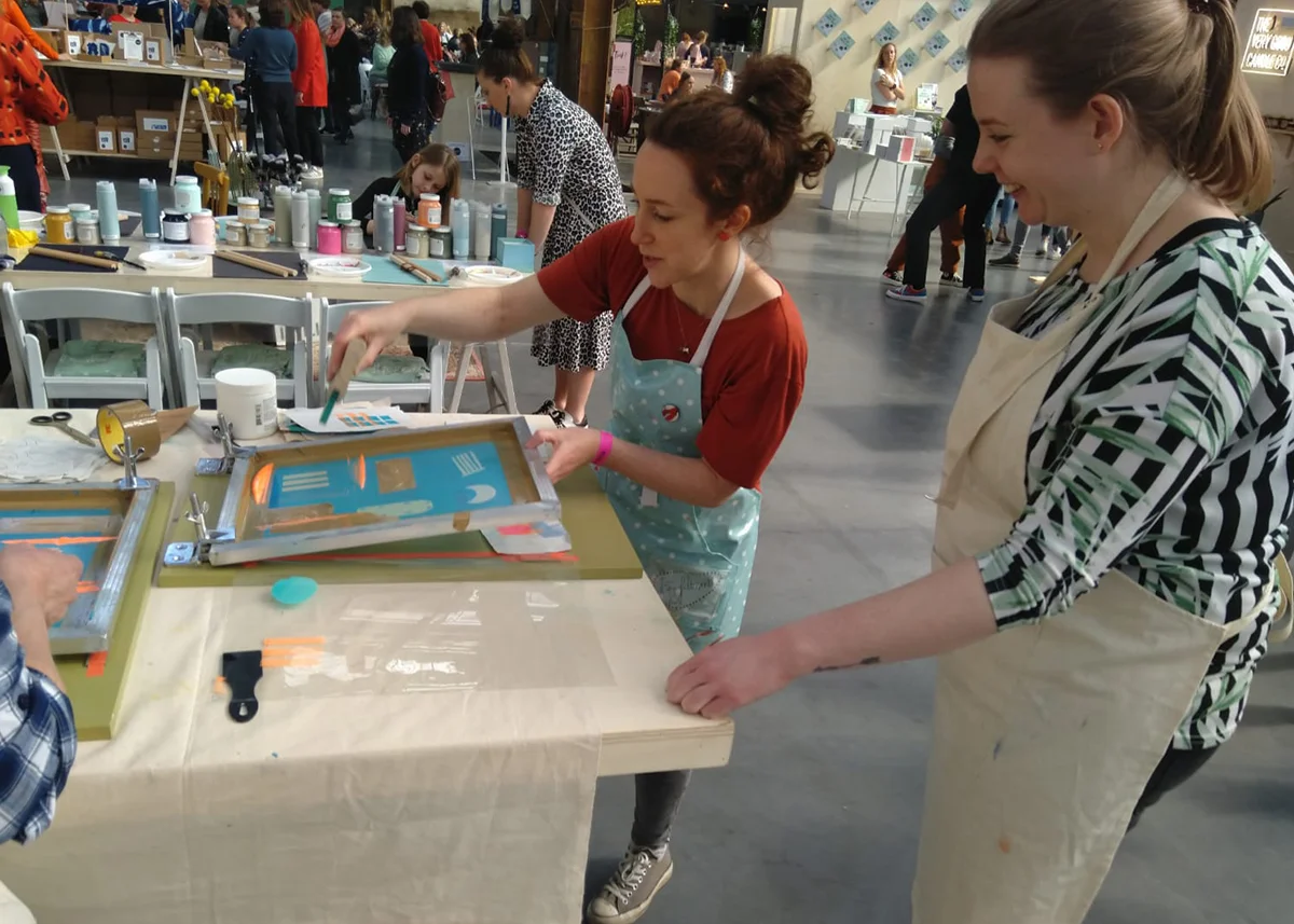 Printing away at a longfeltwant workshop at Creative Life 2019 in Utrecht
