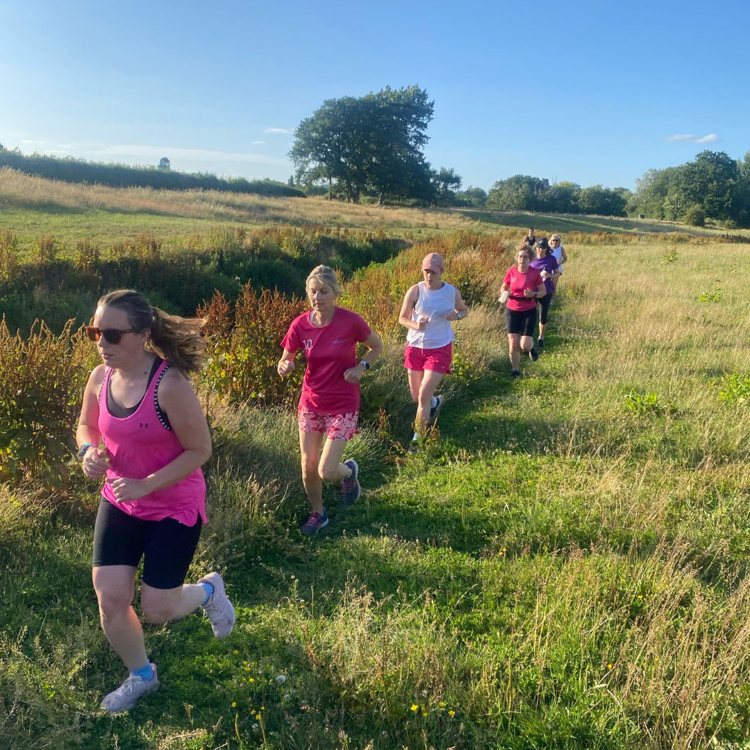 women running through reigate