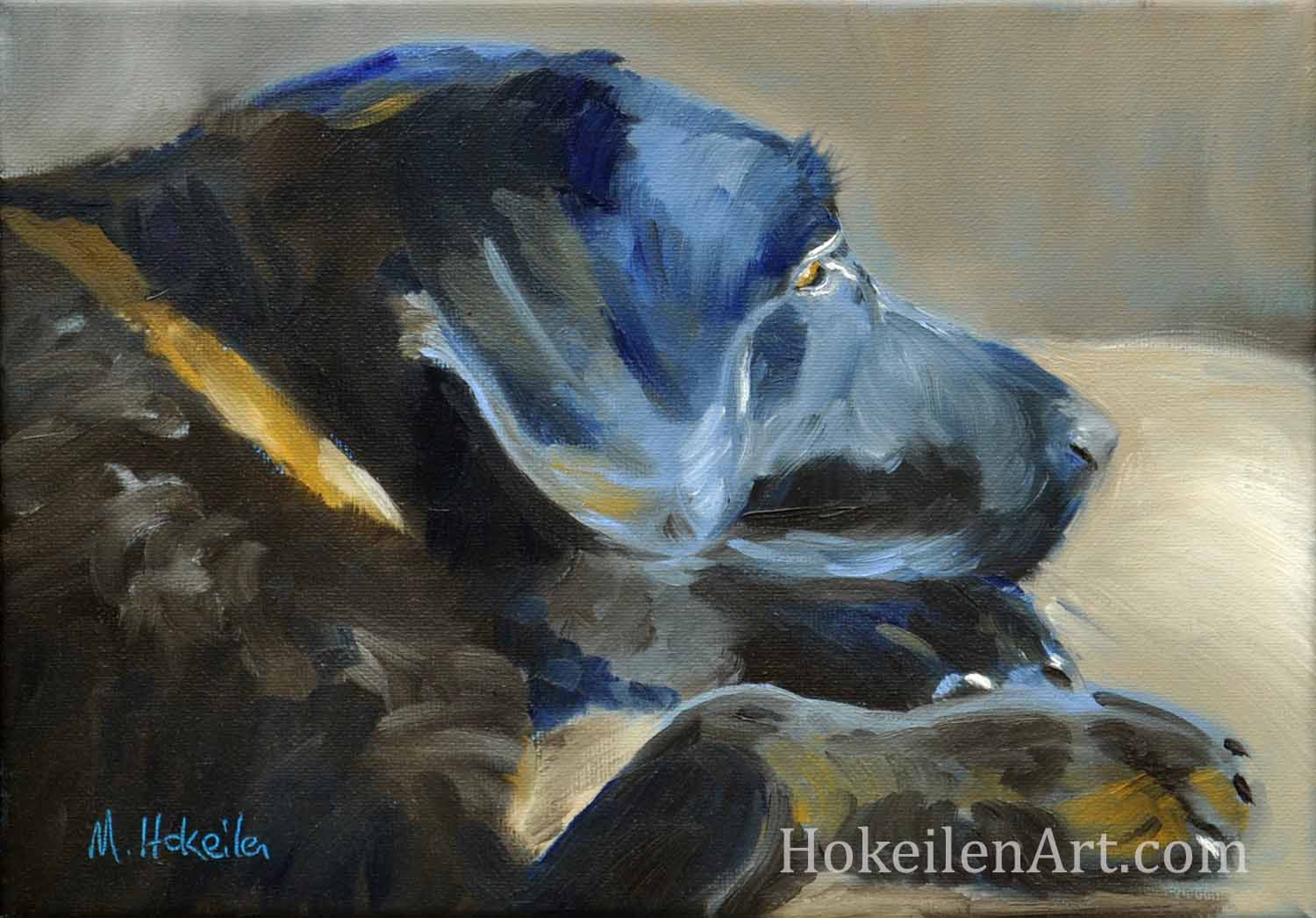 Pedro, oil on canvas, 9"x12"