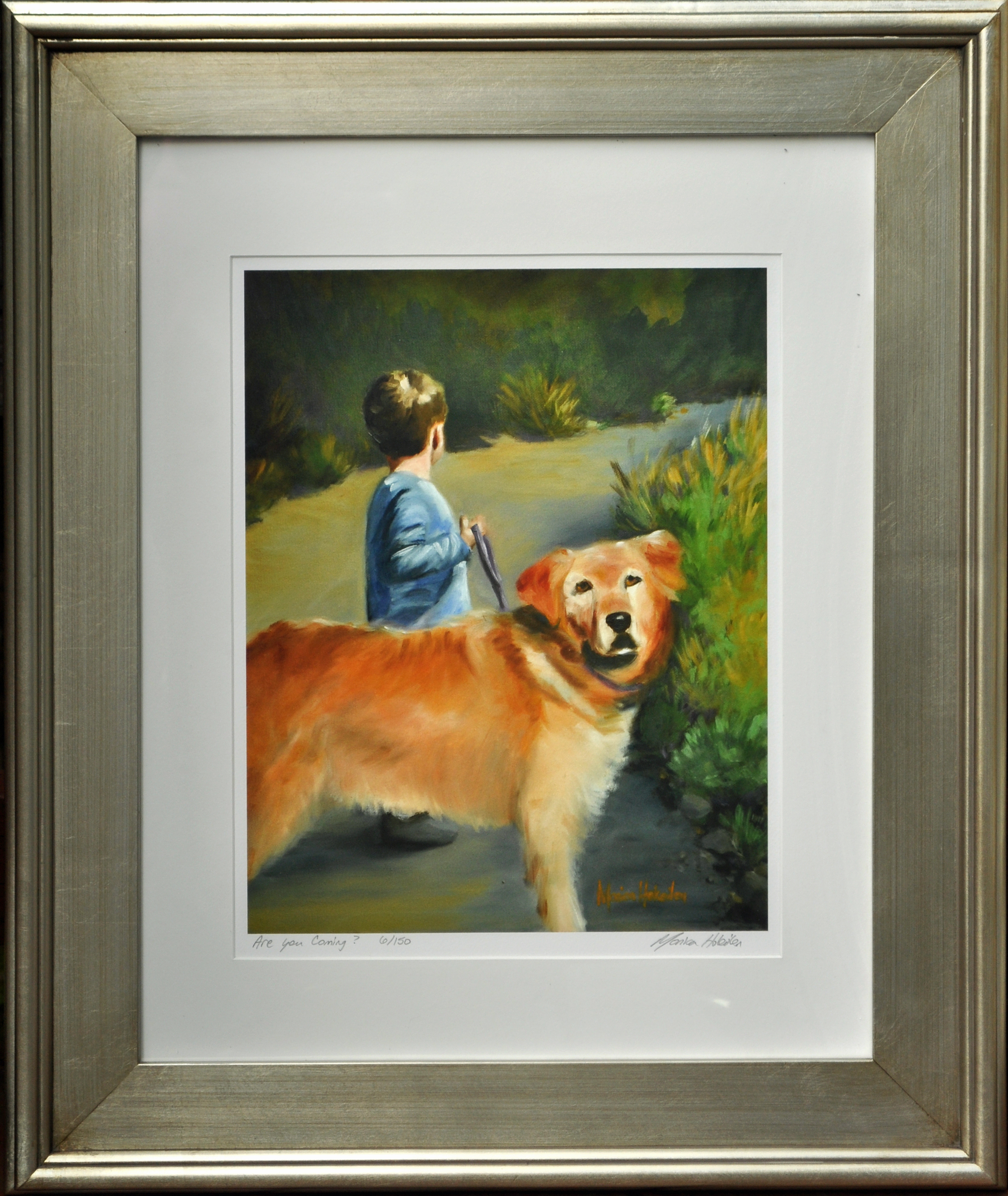 Are You Coming?, matted and framed fine art print