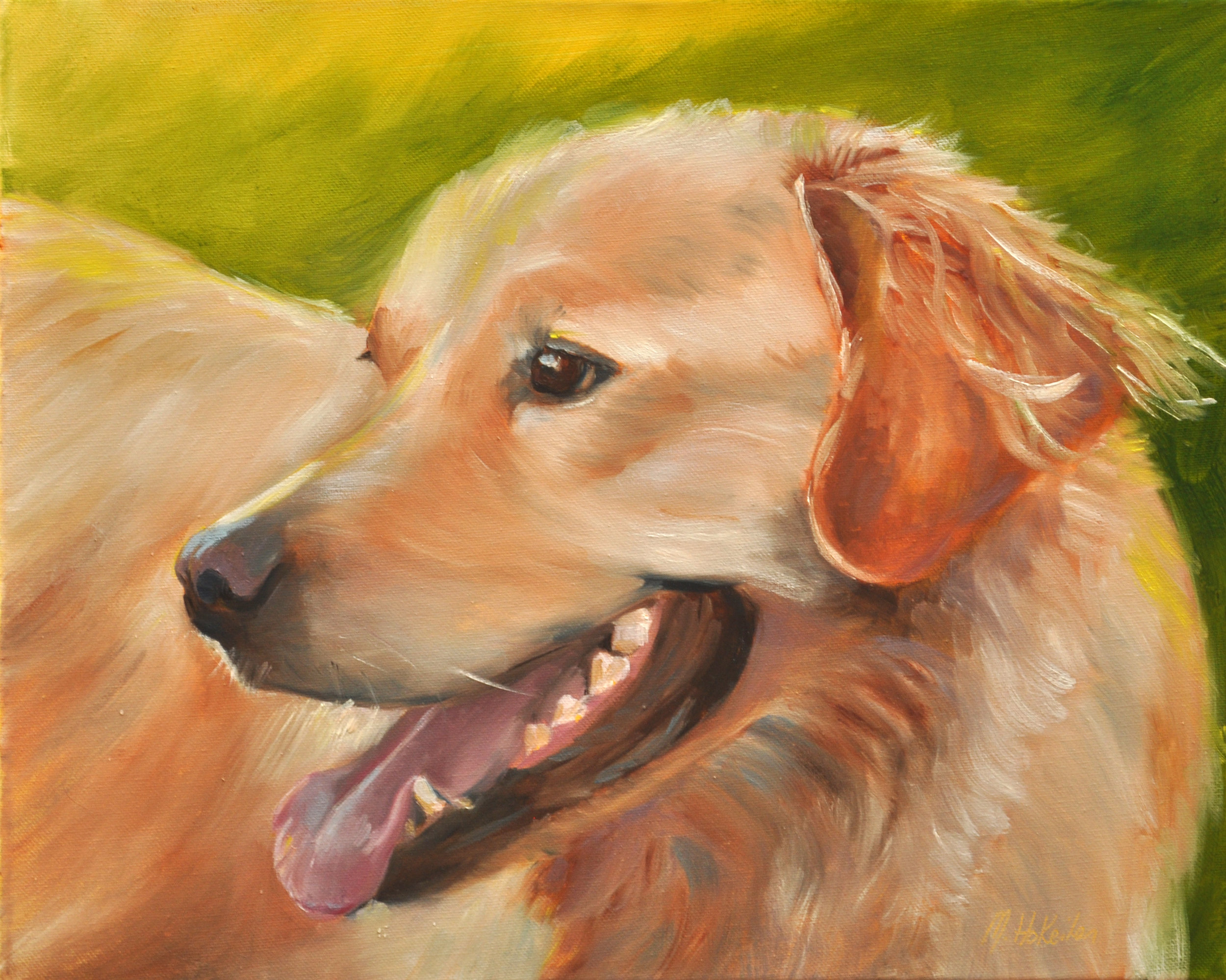 Bernie, oil on canvas, 18"x20"