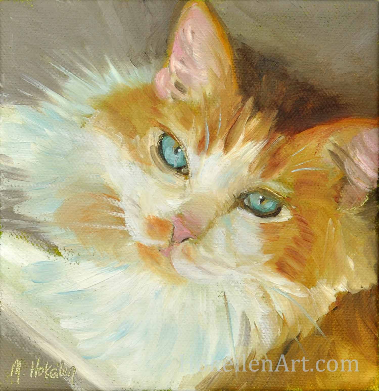 Drew, oil on canvas, 6"x6"