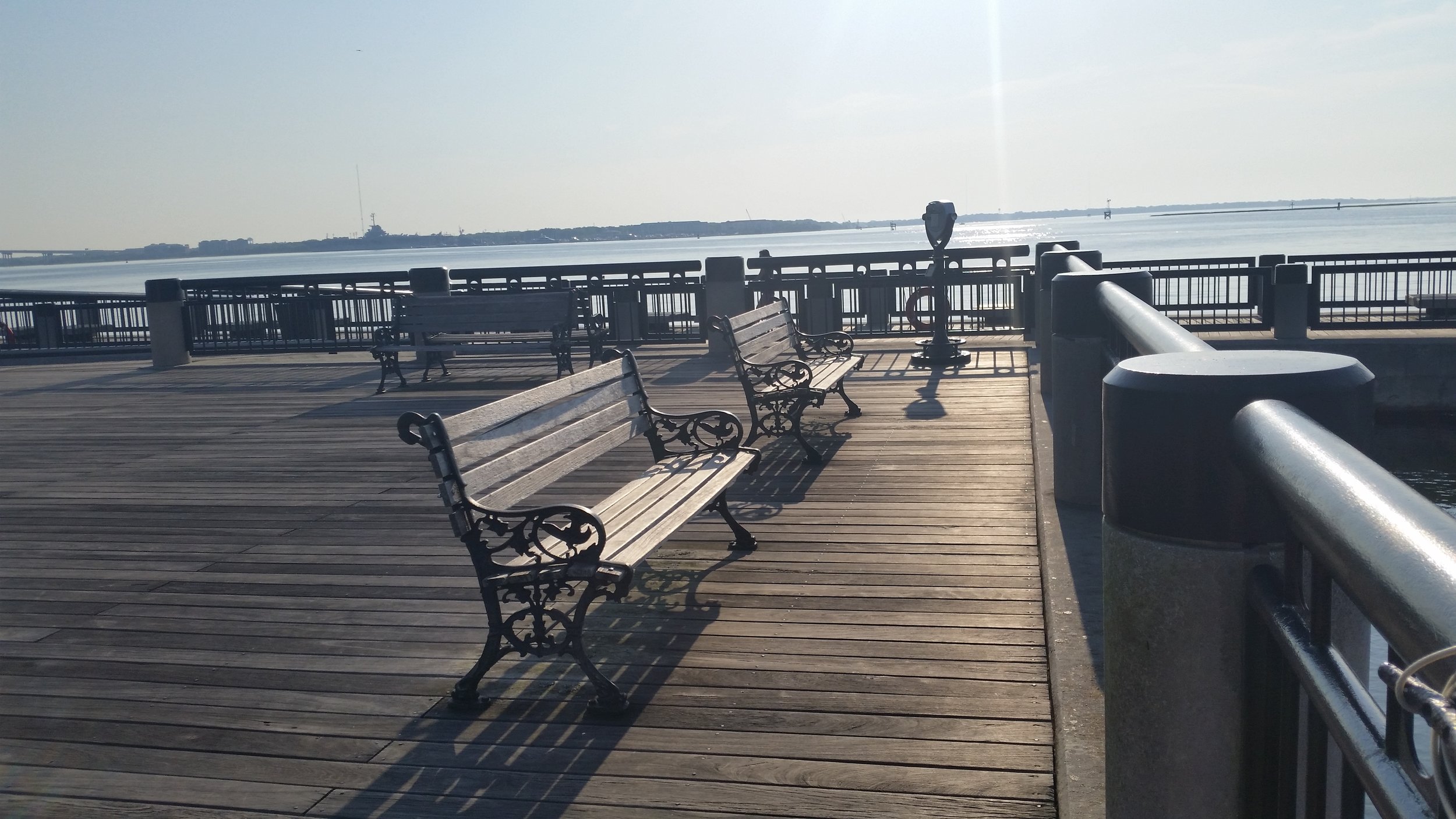 Who could I add to these benches? An old couple, a family with young children, a dog with their human. Ah, the possibilities!