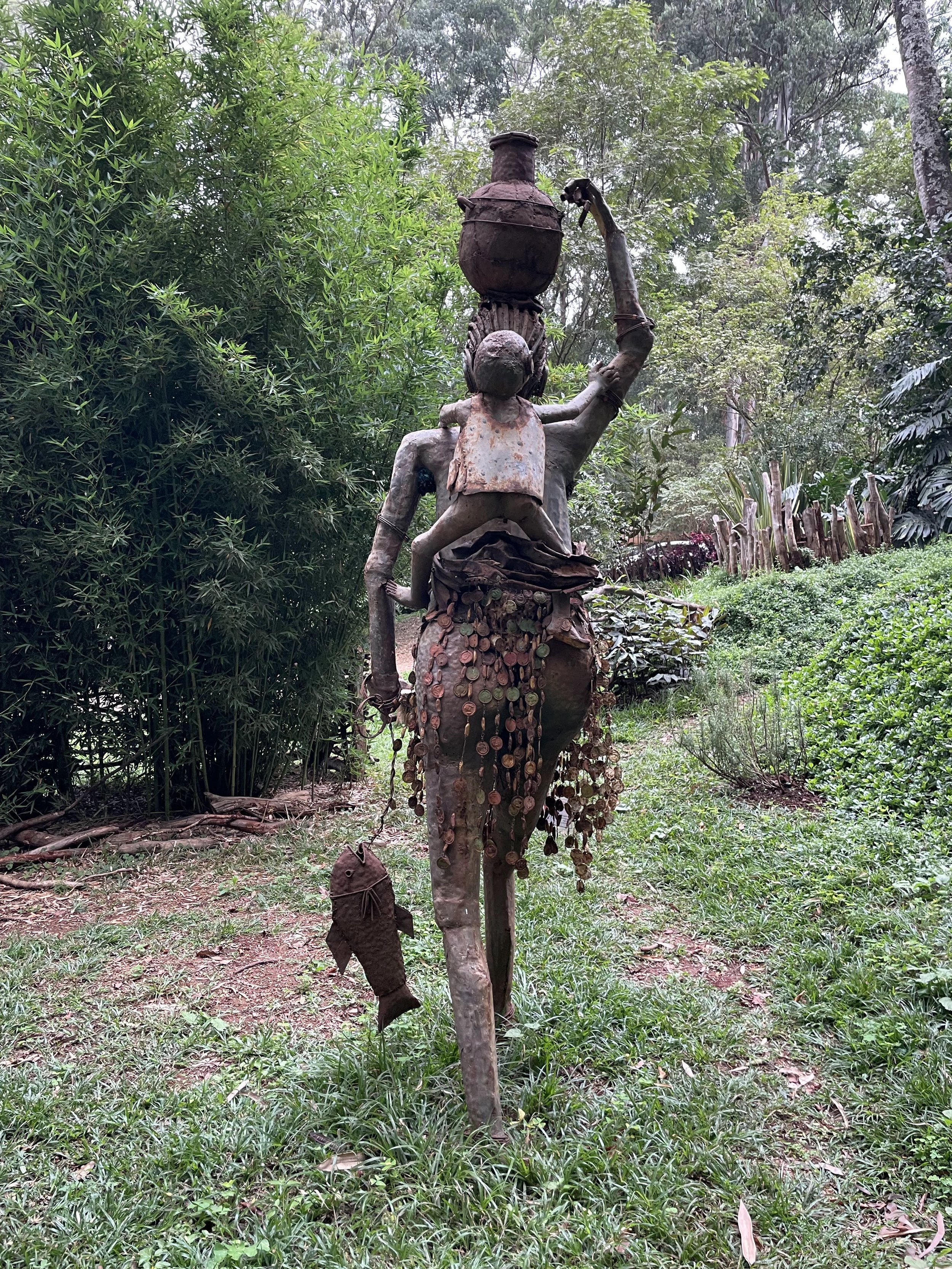 A Sculpture in the Garden. 
