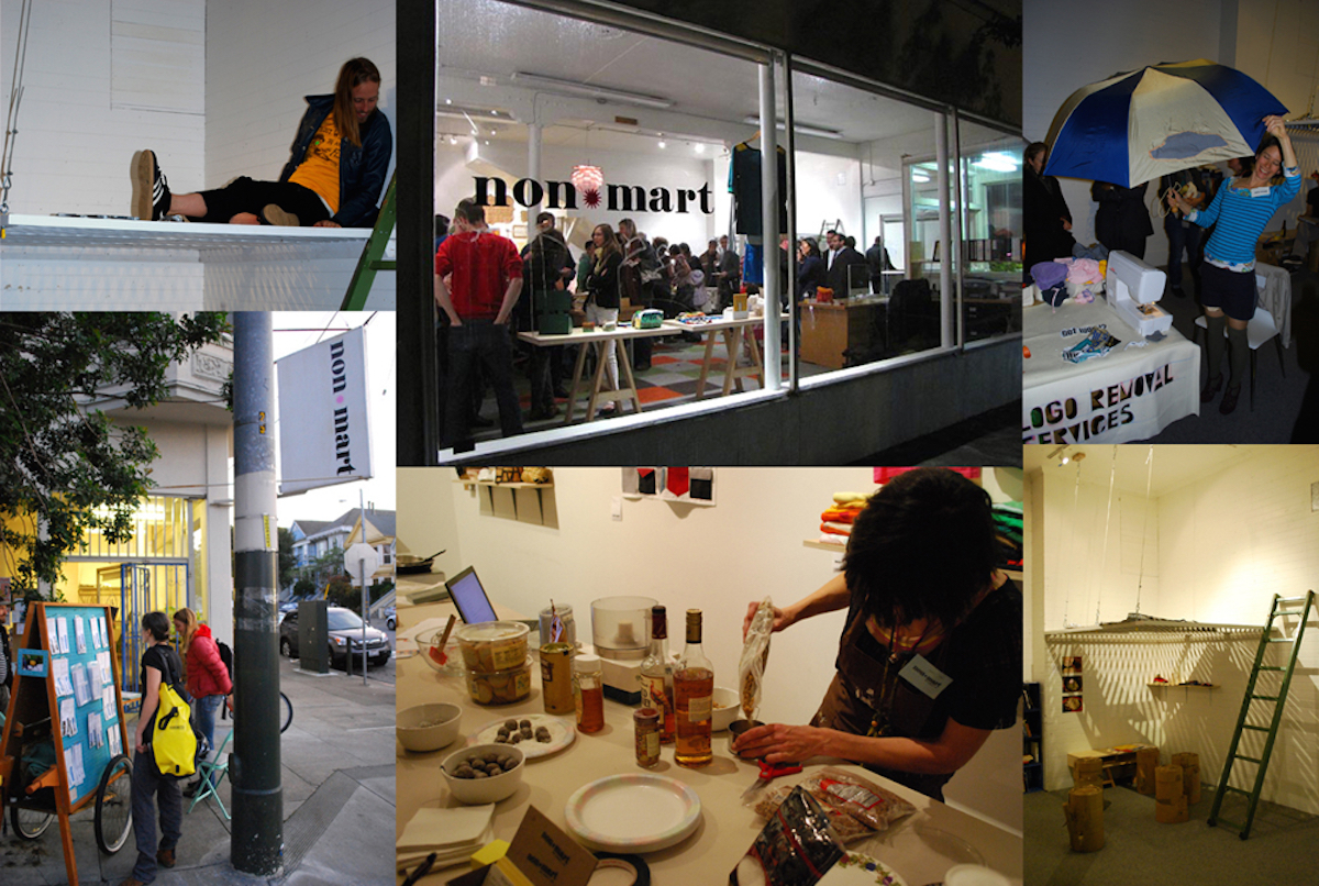 Non*Mart , 2009-2010. Collaboration with Kathryn Kenworth. Barter-based shop and platform for alternative economies, artist lead workshops and community space.