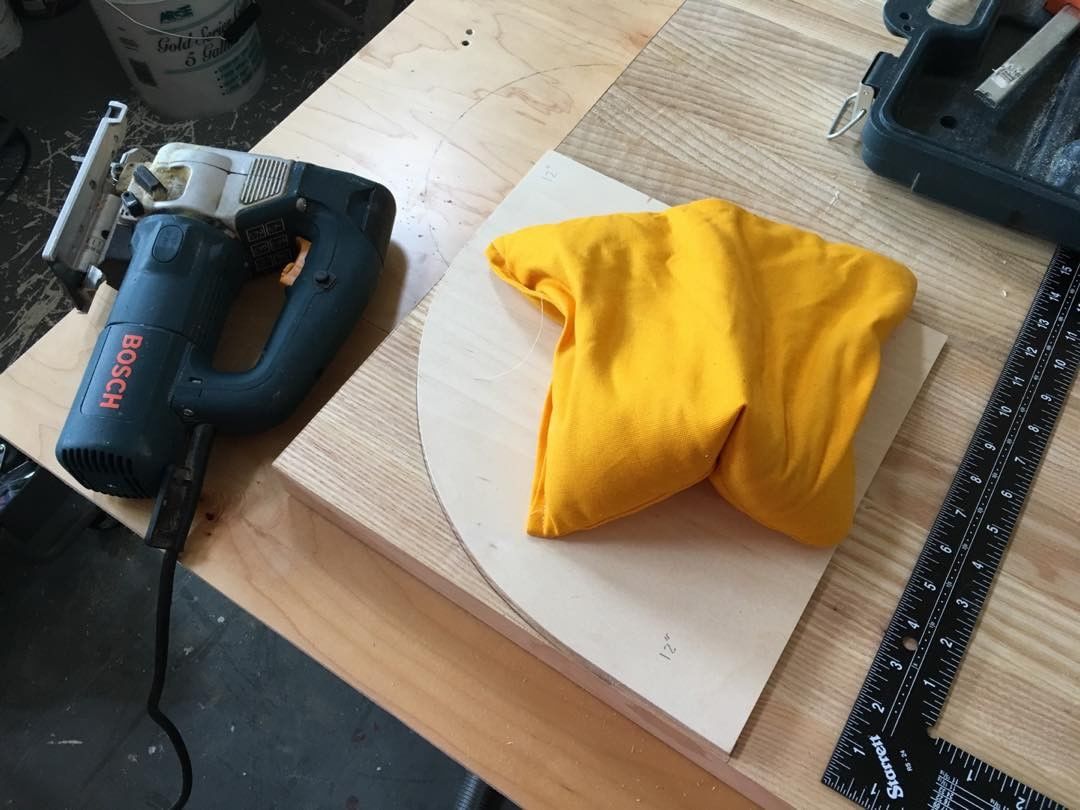 I found a practical use for my color crazy sandbags!