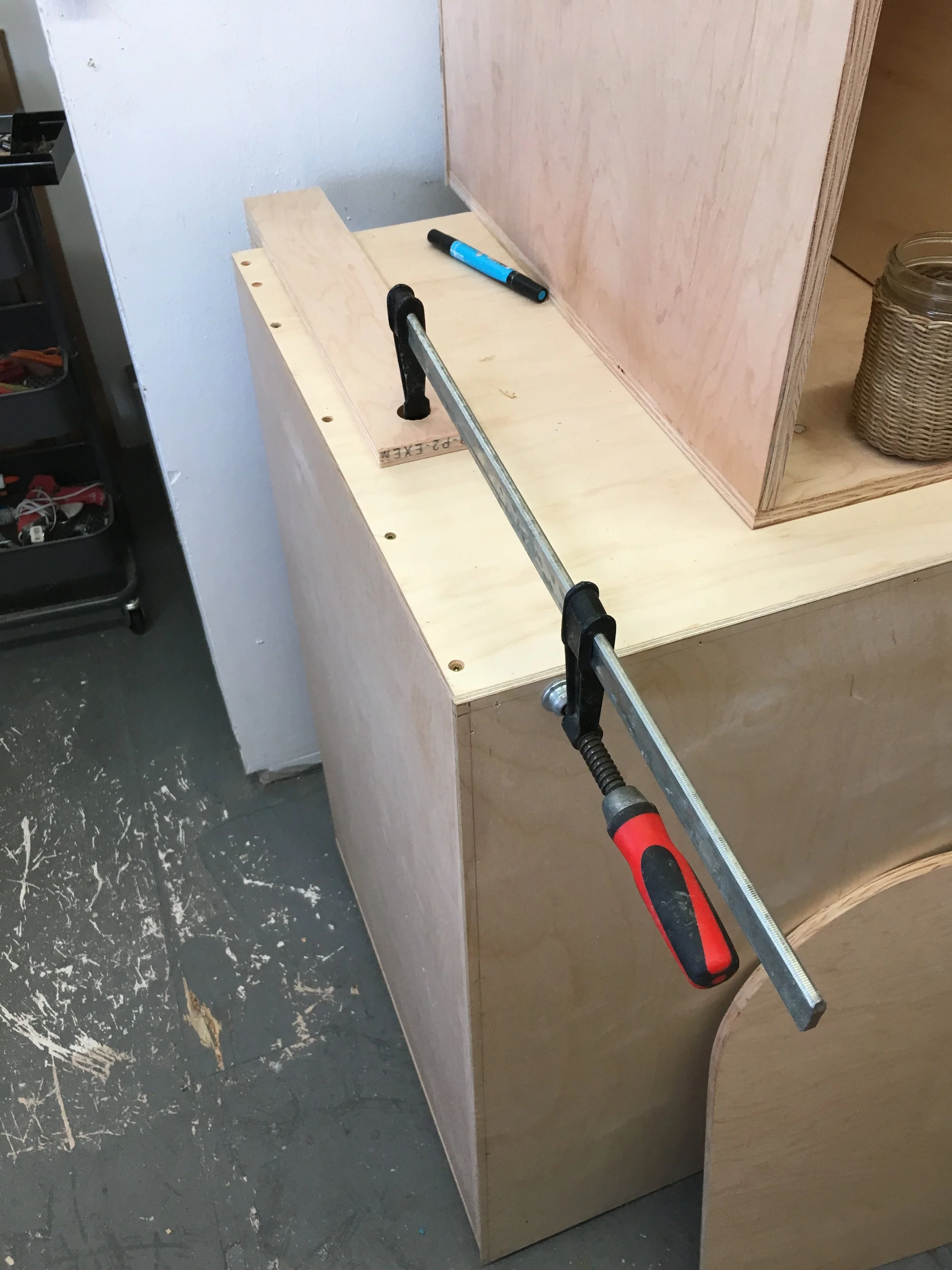 DIY clamp extensions. Haven't had a chance to use them yet. Hopefully today!