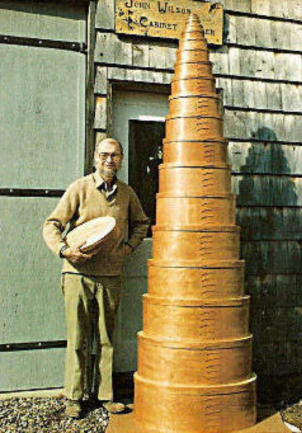 John Wilson the author of our text book, Shaker Oval Boxes, Volume II.
