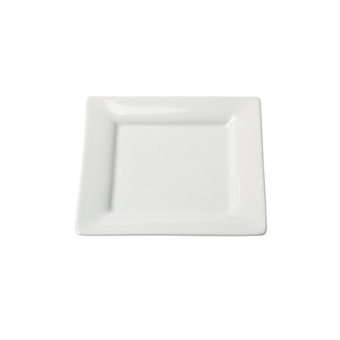 White Square Dessert Plate China Rental