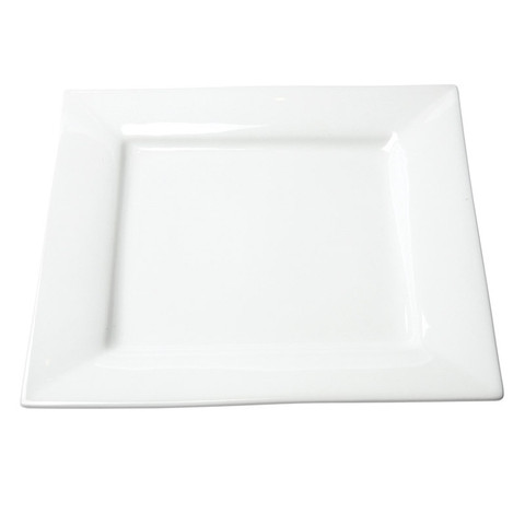 White Square Dinner Plate Rentals