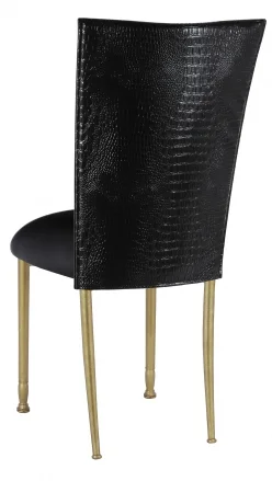 Black croc back