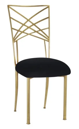 Black velvet front