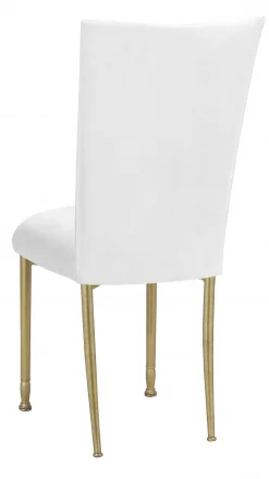 White suede back