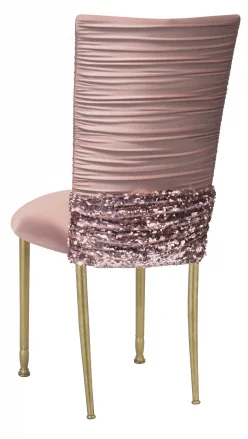 Chloe blush with sequin band back