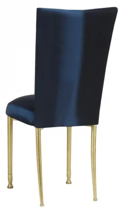 Midnight blue taffeta back