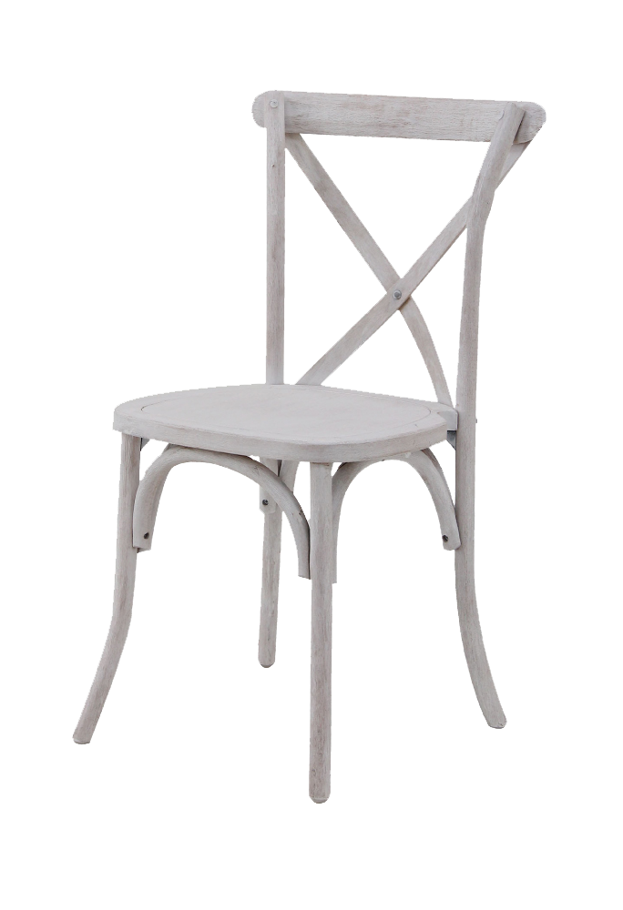 Whitewashed Crossback Chair