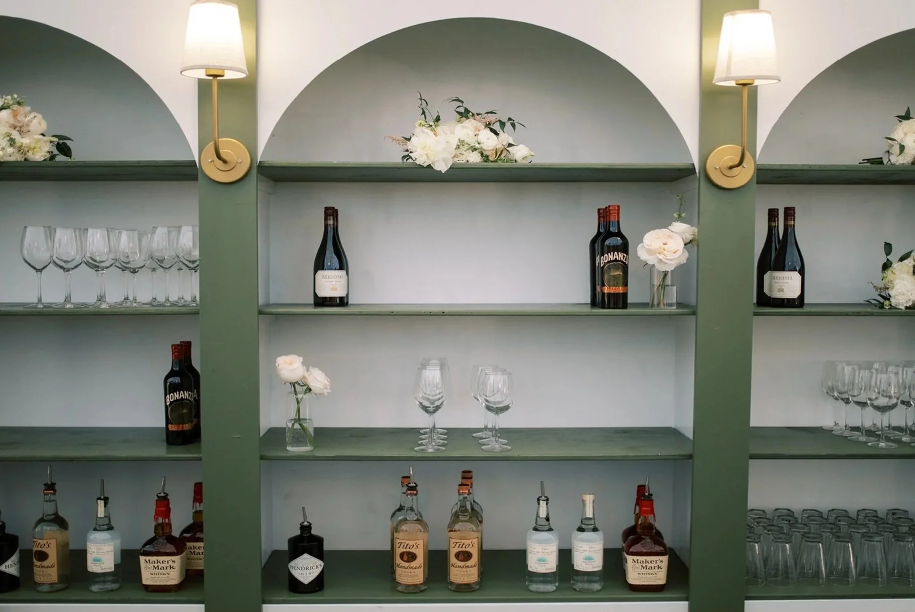 back bar shelf rental for wedding or event
