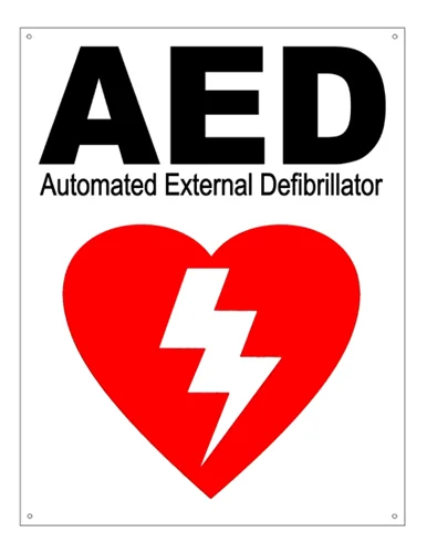 Flat" AED Wall Sign