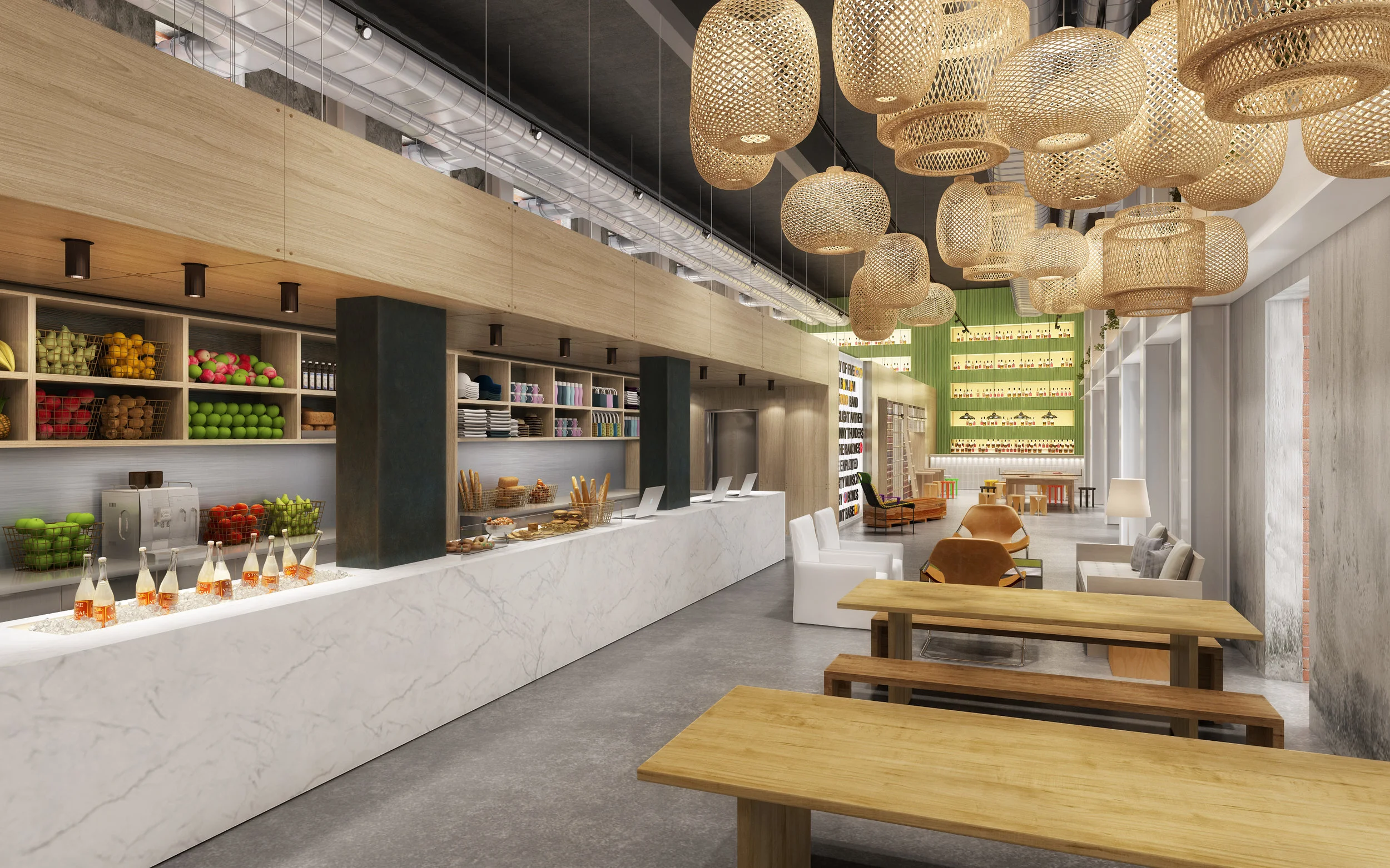 Rendering of Grab ‘n Go / Reception Area 