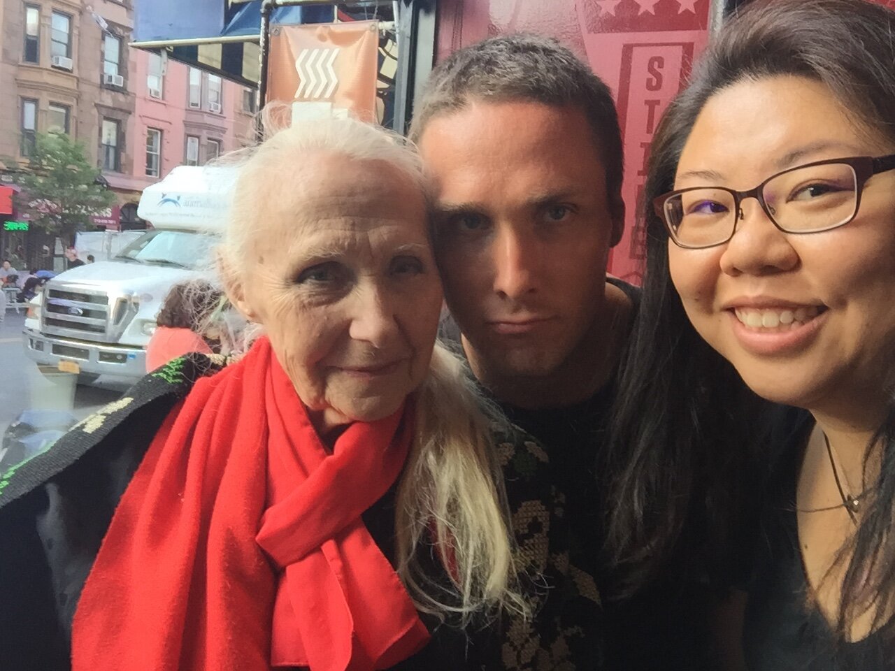 Joan, Thad, me; Afternoon Treat
