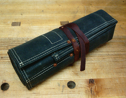 When completely full and rolled up tight, the roll stands just a tad over 3" tall, enabling it to fit into almost any drawer for convenient storage.