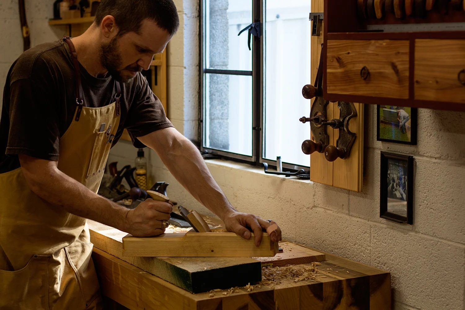 The original components were all made of Ash, some solid pieces and some were laminated. My job started with prepping rough stock.