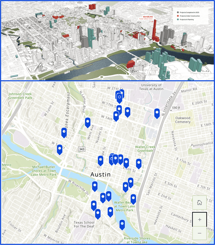 Austin Texas Development Sign Austin Downtown Development Report 2026 — PGP