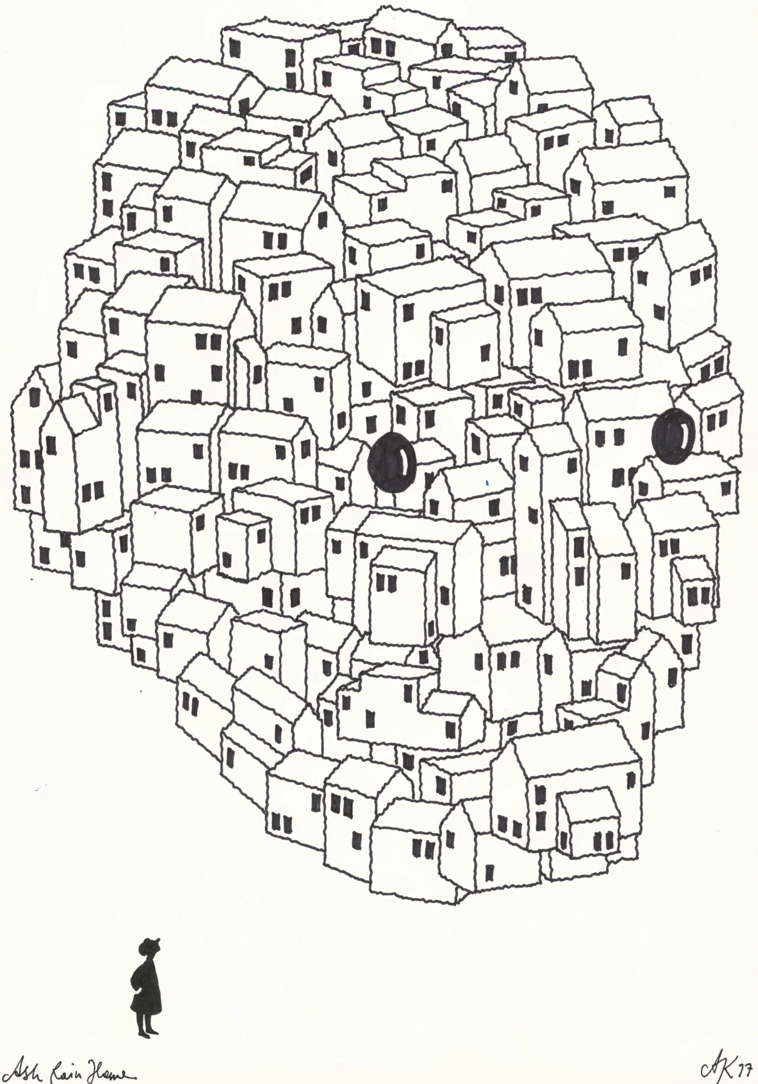 Ash Rain Head 02 (A4) €120