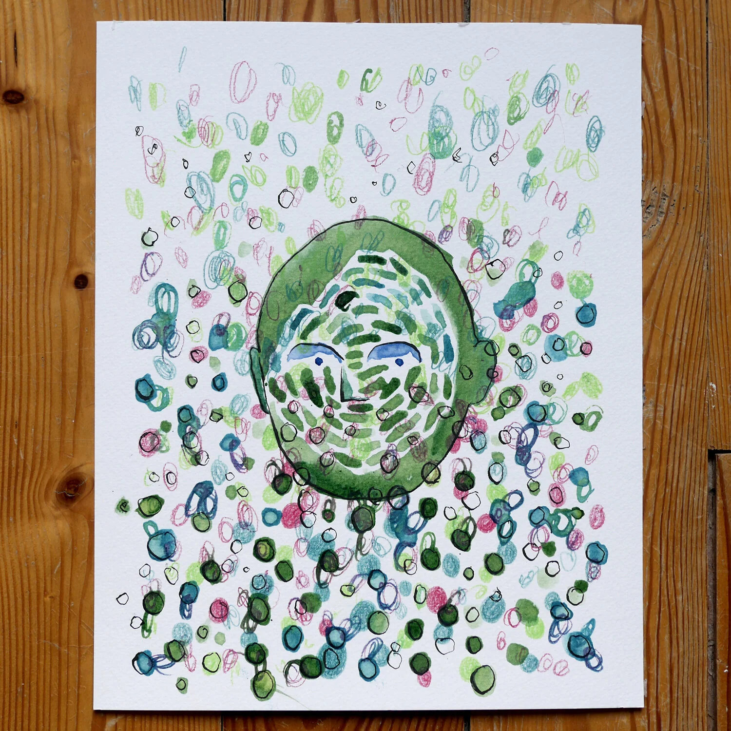 Green Blues (24x30cm) €160