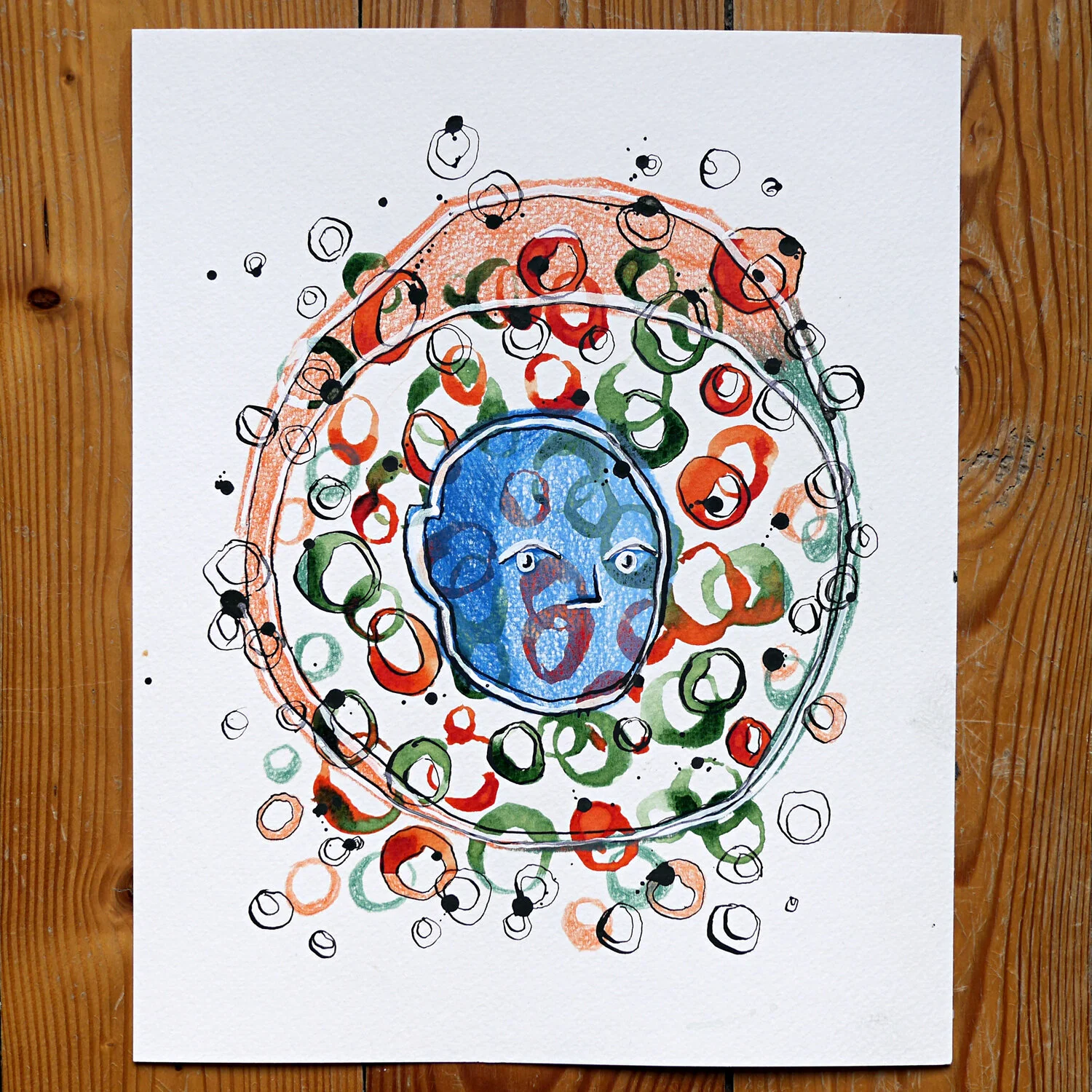 Blue Blues (24x30cm) €160