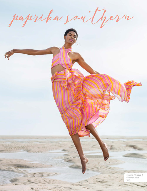 Tierra Benton, known as the artist TEMAKHA featured on the cover of Paprika Southern Magazine, Summer Issue 2019
