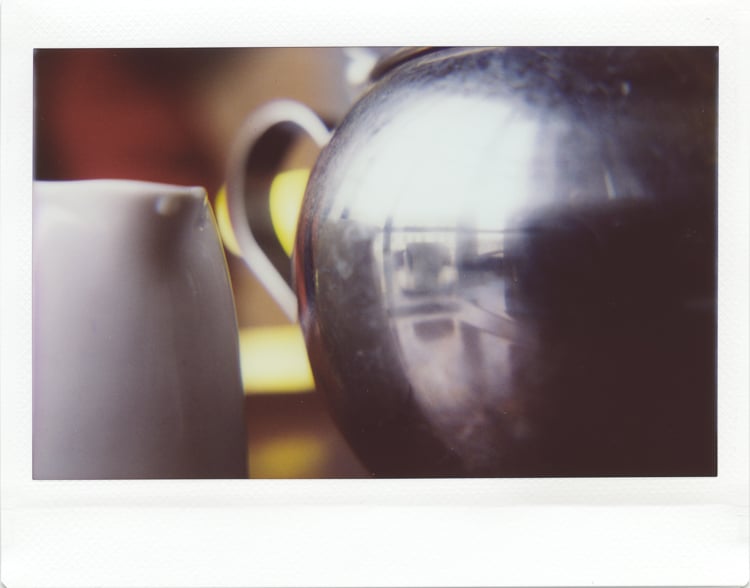Tea things, Media Space cafe in London