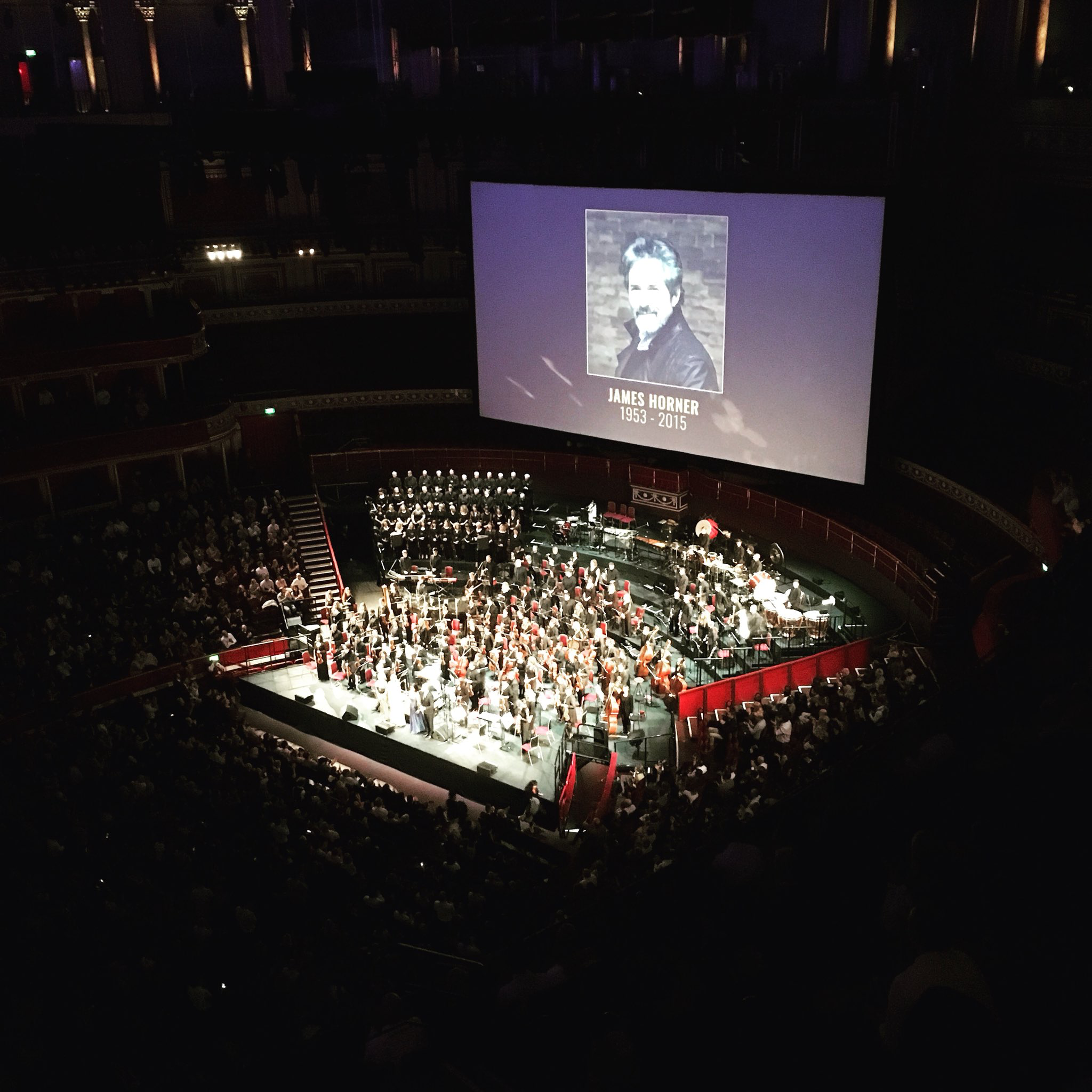 Performing music by James Horner at the Royal Albert Hall with the Cinematic Sinfonia