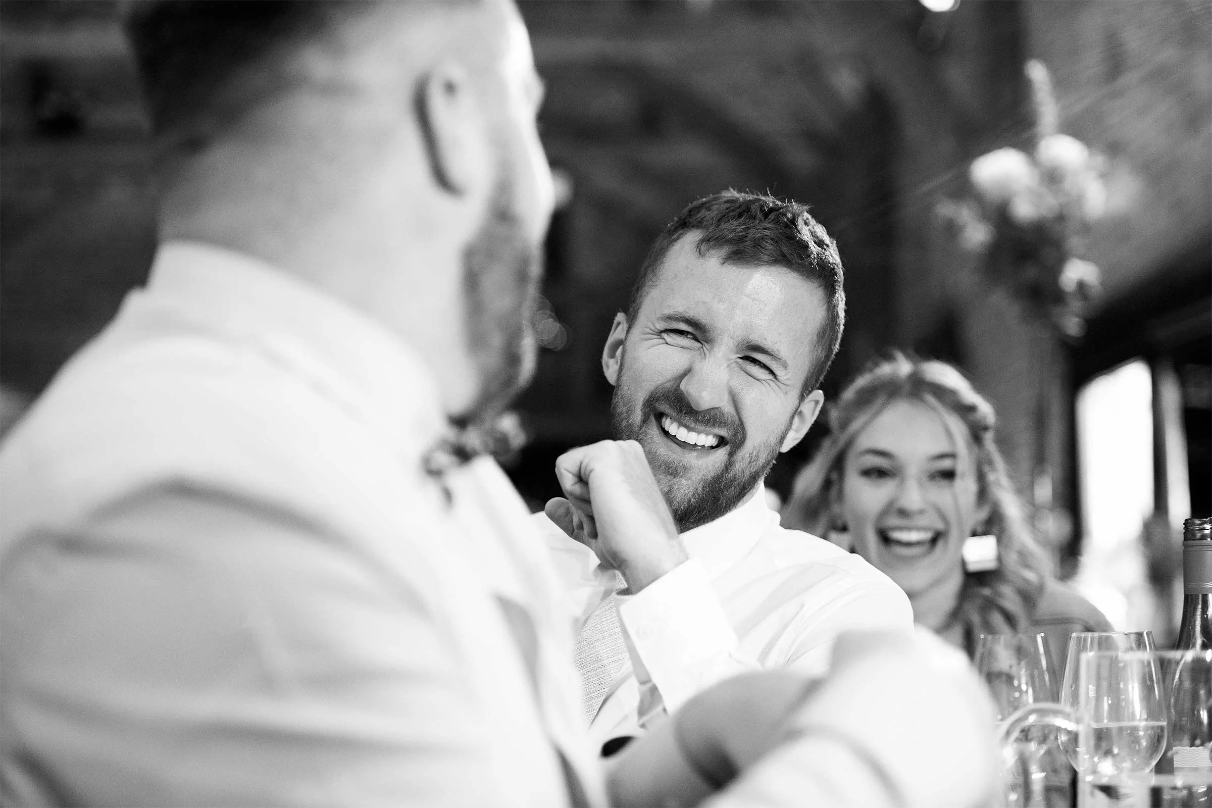 Wedding speeches at Hales Hall, Norfolk