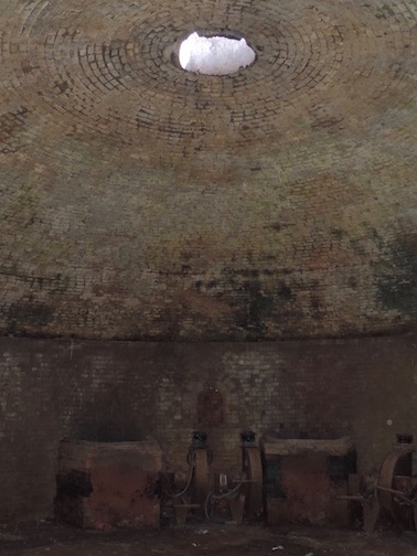 Acme/Ochs Brick Plant: Beehive kiln ruins, used throughout the 1800s until the introduction of industrial car kilns.